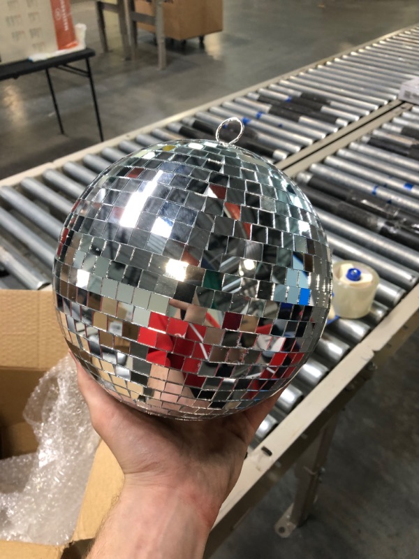 Photo 1 of 8" Mirror Disco Ball Great for a Party or Dj Light Effect Christmas