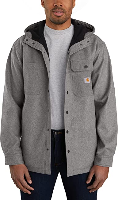 Photo 1 of Carhartt Men's Rain Defender Relaxed Fit Heavyweight Hooded Shirt Jacket