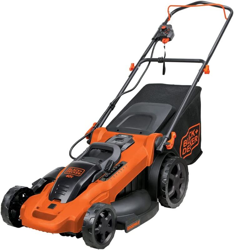 Photo 1 of BLACK+DECKER 40V MAX* Cordless Lawn Mower with Battery and Charger Included (CM2043C)