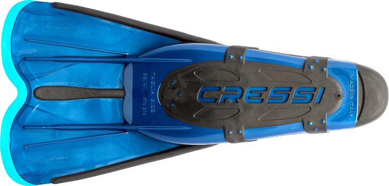 Photo 1 of Cressi Adult Short Light Swim Fins with Self-Adjustable Comfortable Full Foot Pocket - Perfect for Traveling - Agua Short: Made in Italy