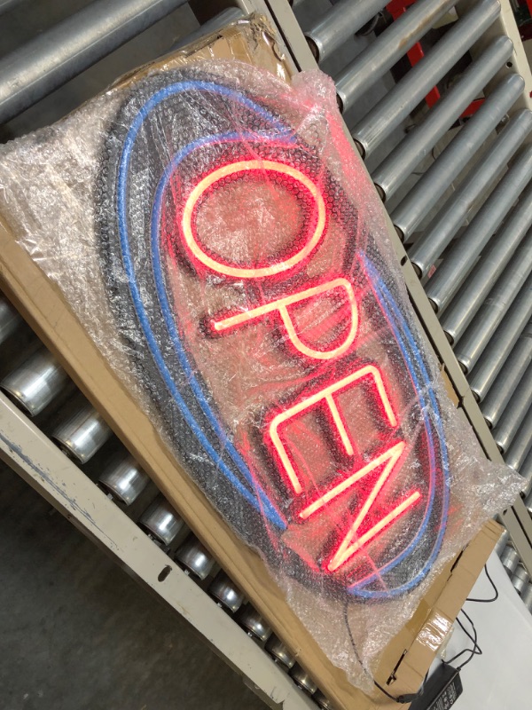 Photo 5 of LED Neon Open Sign for business - 32 x 16 inch Larger Size Super-Bright Advertisement Store Open Sign Inksilvereye