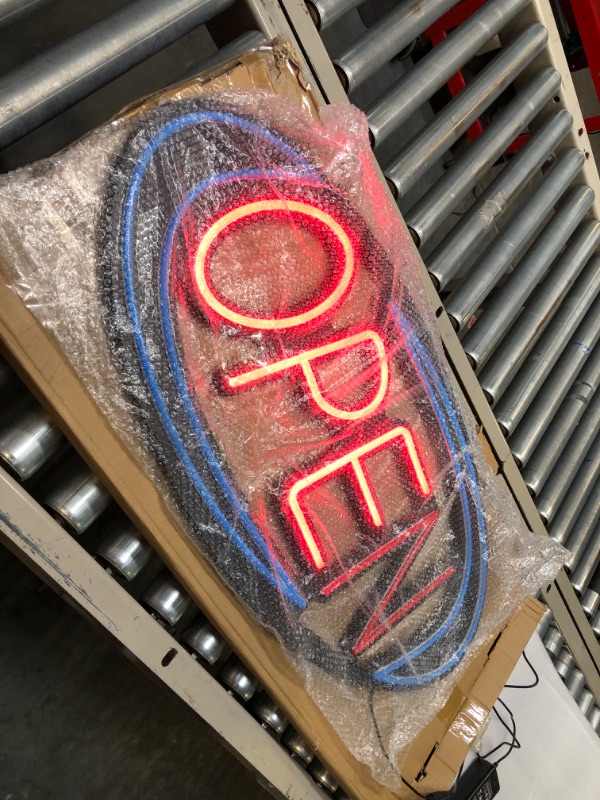 Photo 4 of LED Neon Open Sign for business - 32 x 16 inch Larger Size Super-Bright Advertisement Store Open Sign Inksilvereye