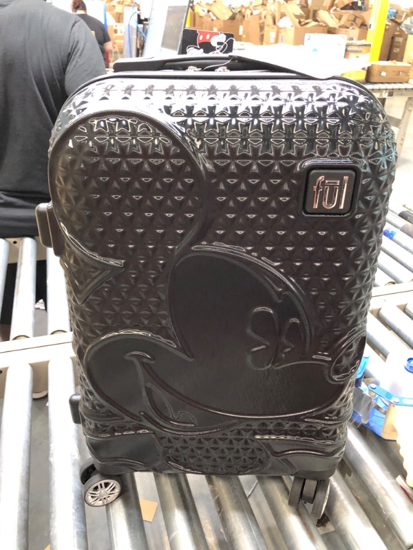 Photo 5 of ful Disney Mickey Mouse Textured 21 Inch Hardside Lightweight Luggage