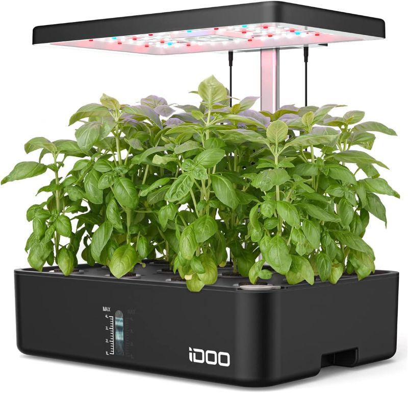 Photo 1 of 
Roll over image to zoom in






6 VIDEOS

 Product Energy Guide
iDOO Hydroponics Growing System 12Pods, Indoor Garden with LED Grow Light, Plants Germination Kit, Built-in Fan, Automatic Timer, Adjustable Height Up to 11.3" for Home, Office