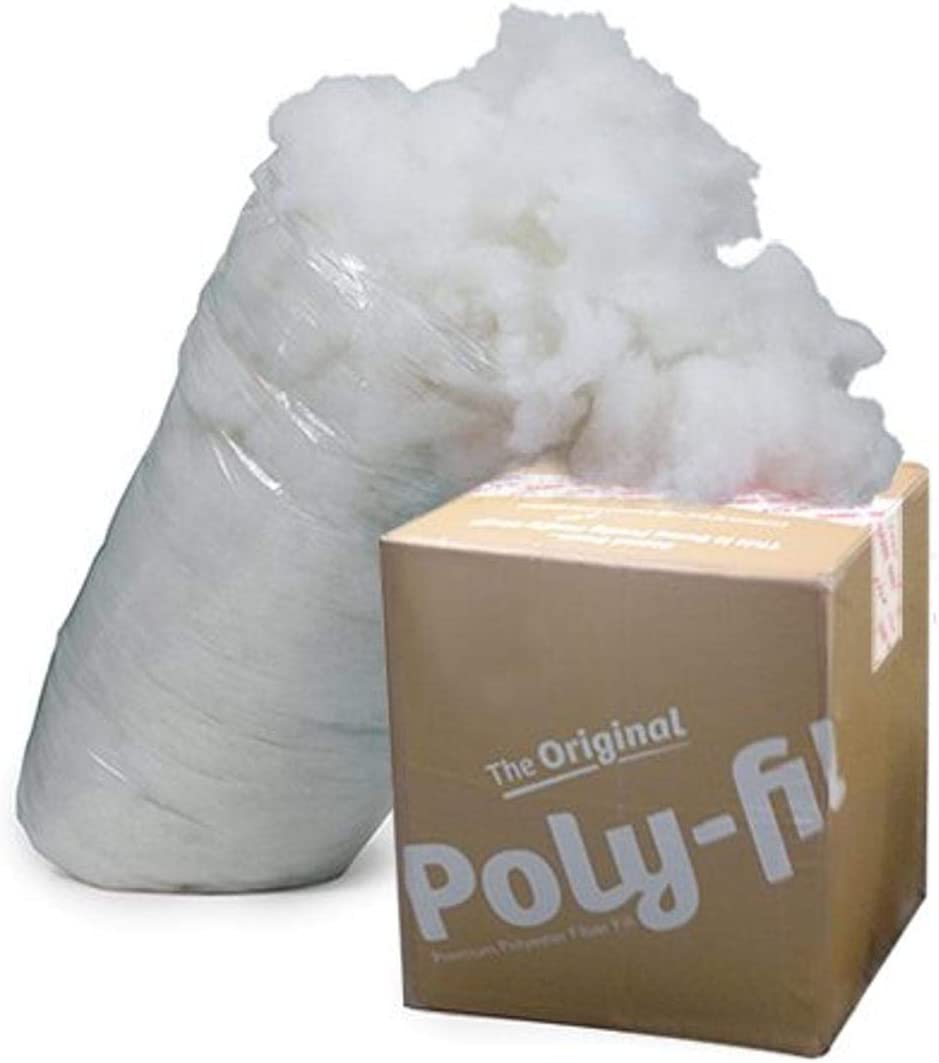 Photo 1 of Fairfield the Original Poly-Fil Premium 100% Polyester Fiber Fill Box, 6.5 Pounds, White