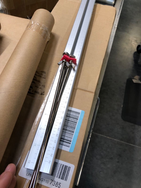 Photo 1 of Balloon Sizer Ruler Metal Balloon Measurement Tool Adjustable Balloon Ruler 0-12 inch for Balloon Decorations Arches (Solid)