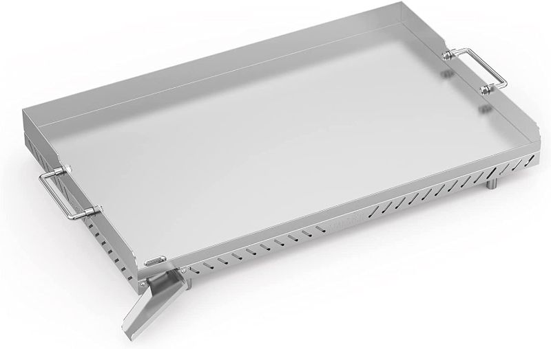 Photo 1 of 
Stanbroil Stainless Steel Flat Top Griddle for Camp Chef 4 Burner Grills, FTG600, FTG900PG, Replacement for FTG600P, Cooking Dimensions: 28" x 17"

