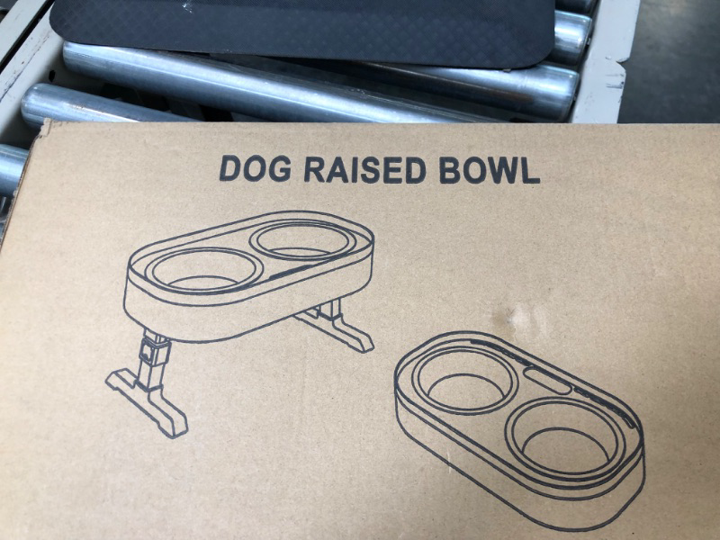 Photo 2 of  Elevated Dog Bowls, Raised Food and Water Bowls with Adjustable Stand, No Spill Stainless Steel Pet Bowls with 4 Heights 2.9", 8.9", 10.8", 12.6" for Small, Medium & Large Dogs
