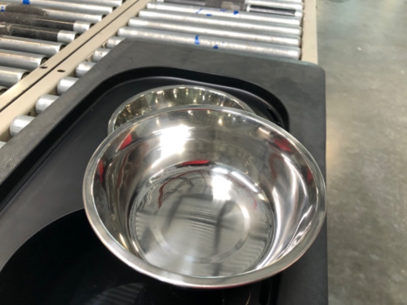 Photo 4 of  Elevated Dog Bowls, Raised Food and Water Bowls with Adjustable Stand, No Spill Stainless Steel Pet Bowls with 4 Heights 2.9", 8.9", 10.8", 12.6" for Small, Medium & Large Dogs
