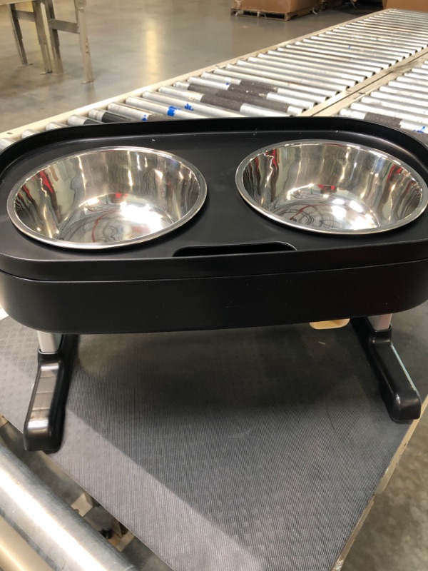 Photo 1 of  Elevated Dog Bowls, Raised Food and Water Bowls with Adjustable Stand, No Spill Stainless Steel Pet Bowls with 4 Heights 2.9", 8.9", 10.8", 12.6" for Small, Medium & Large Dogs
