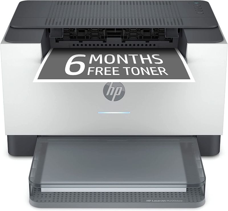 Photo 1 of HP LaserJet M209dwe Wireless Black & White Printer with HP+ and 6 Months Free-cartridges (6GW62E)