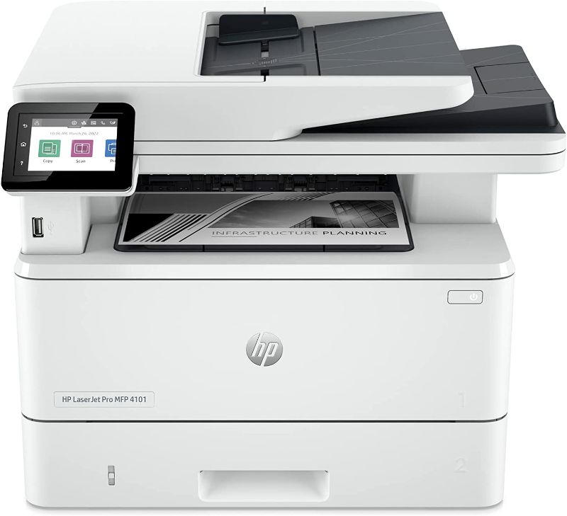 Photo 1 of HP LaserJet Pro MFP 4101fdw Wireless Black & White Printer with Fax