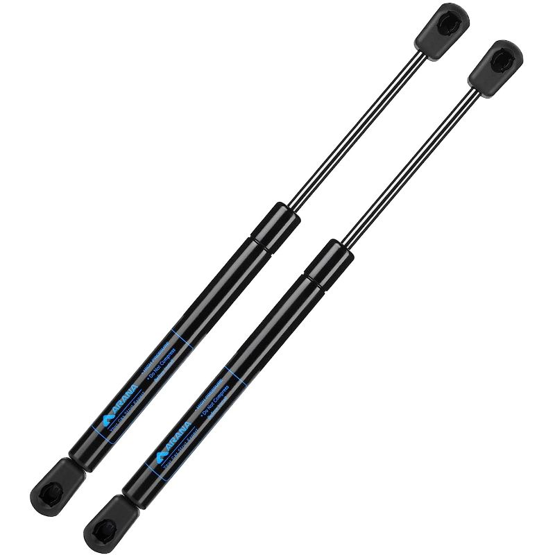 Photo 1 of 2 Pcs C16-06389 14 inch 24Lbs Gas Struts Springs Shocks C1606389 14" 24lb Lift Support for Truck Cap Window Leer Topper Pickup Canopy Camper Shell Tool Box Lid, ARAN