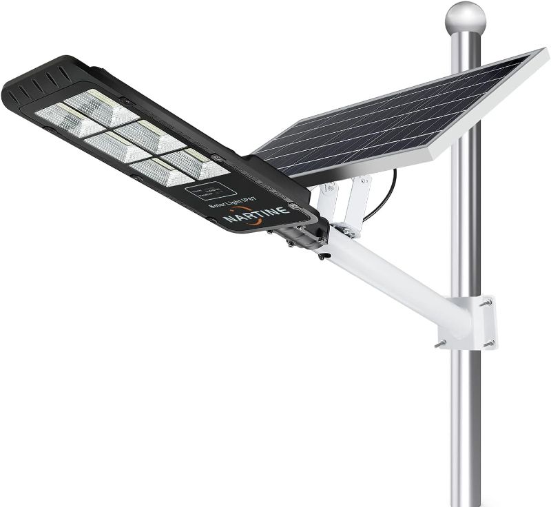 Photo 1 of 500W Solar Street Flood Light Outdoor,30000 Lumens Solar Street Lamp Dusk to Dawn with Motion Sensor,IP 67 Waterproof Solar Flood Lights for Street, Stadium, Garden, Pathway,Parking Lot