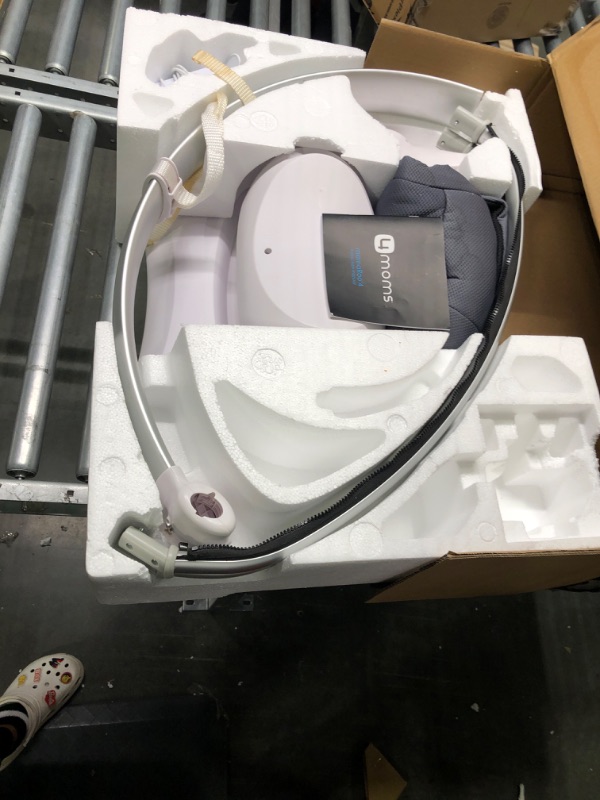 Photo 2 of 4moms MamaRoo Multi-Motion Baby Swing, Bluetooth Baby Swing with 5 Unique Motions, Grey