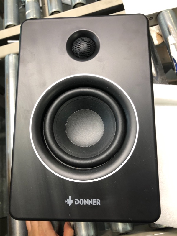 Photo 4 of Donner Studio Audio Monitor, Wireless Active Bookshelf Speakers with AptX-HD Bluetooth 5.0, Stereo Speakers with Equalizer Editor, TRS/RCA/AUX/USB-C Input, 24bit DAC, Rarity-40