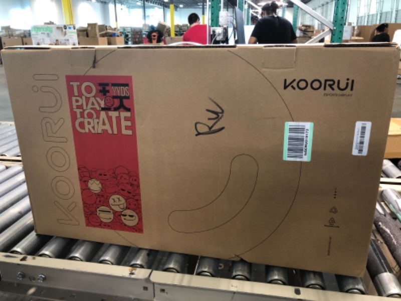 Photo 1 of KOORUI 27 Inch QHD Gaming Monitor 144 Hz, VA, 1ms, DCI-P3 90% Color Gamut, FreeSync G-Sync Compatible, (2560x1440, HDMI, DisplayPort) Black 27inch/144HZ/QHD/VA
