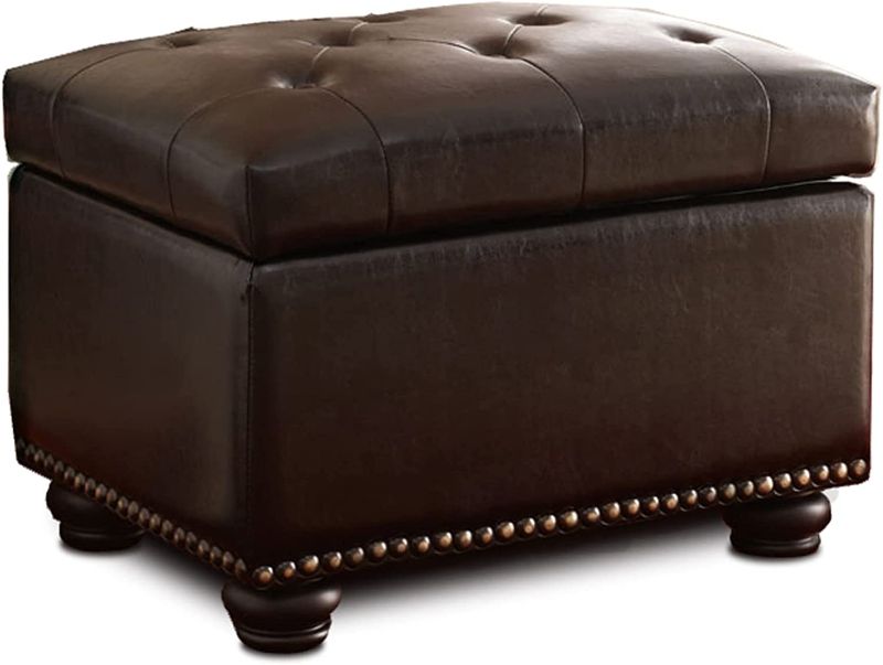 Photo 1 of Convenience Concepts Designs4Comfort 5th Avenue Storage Ottoman, Espresso Faux Leather
( JUST THE TOP)