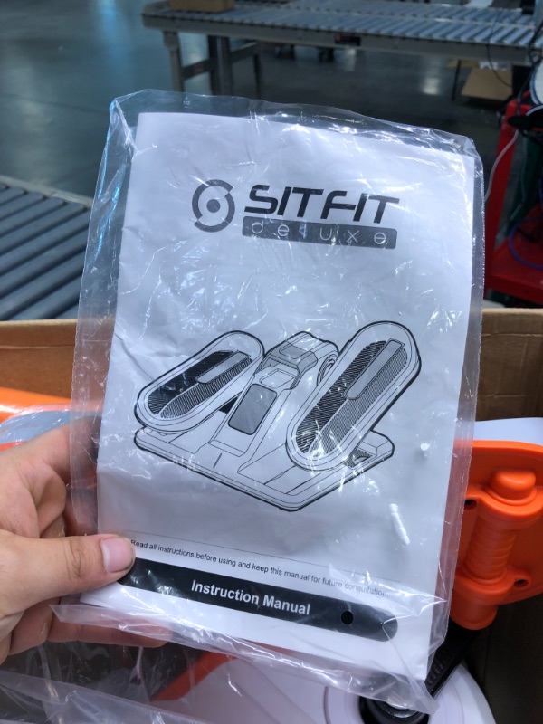 Photo 5 of SITFIT Under Desk Elliptical Machine - Seated Mini Elliptical Under Desk Stepper with Adjustable Resistance, Compact Elliptical Foot Pedal Exerciser Work from Home Fitness, Leg Exerciser for Seniors