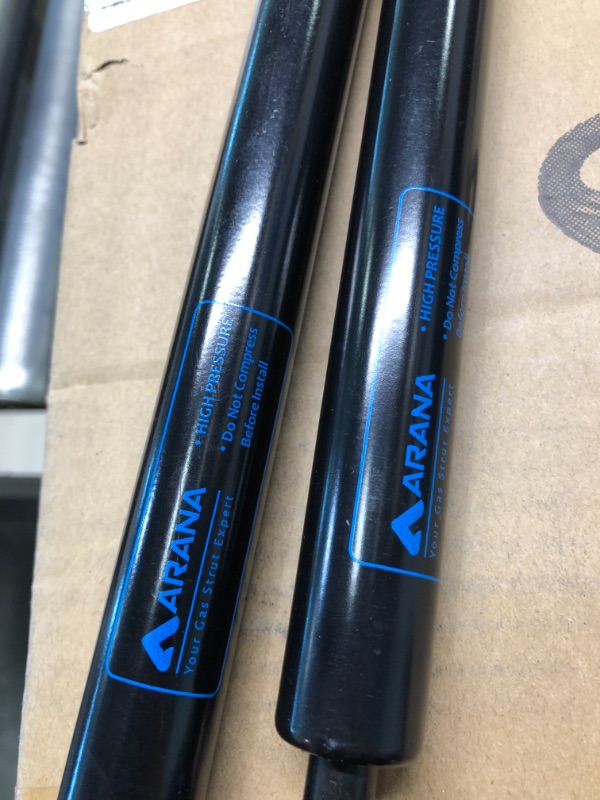 Photo 1 of ARANA SE263P150S10 26 inch 150Lb Gas Struts Spring Shocks SG214045 26" 150Lb Lift Support for Truck Bed Tonneau Cover Tailer Door Heavy Roof Hatch Trap Door RV Bed(Very Strong) , 2Pcs Set