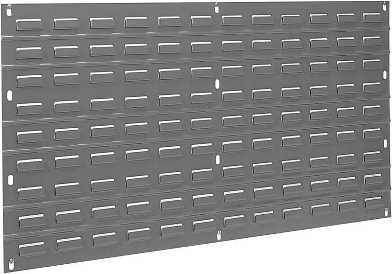 Photo 1 of Akro-Mils 30136 Louvered Steel Wall Panel Garage Organizer for Mounting AkroBin Storage Bins, (36-Inch W x 19-Inch H), Grey, (1-Pack)
