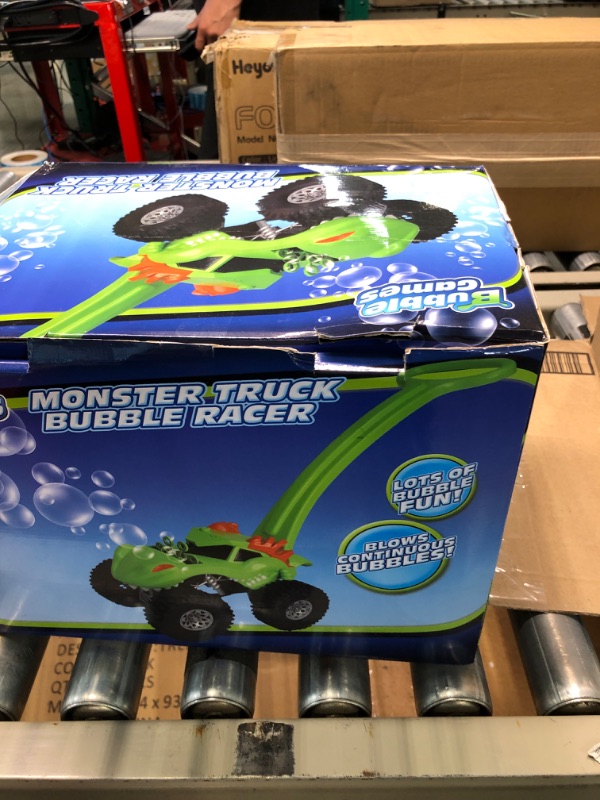 Photo 2 of Bubble Monster Truck Lawn Mower for Toddlers: Kids Bubble Blower Maker Machine - Summer Outdoor Push Toy for Preschool Boys and Girls - Unique Birthday, Easter, and Valentine's Day Gift