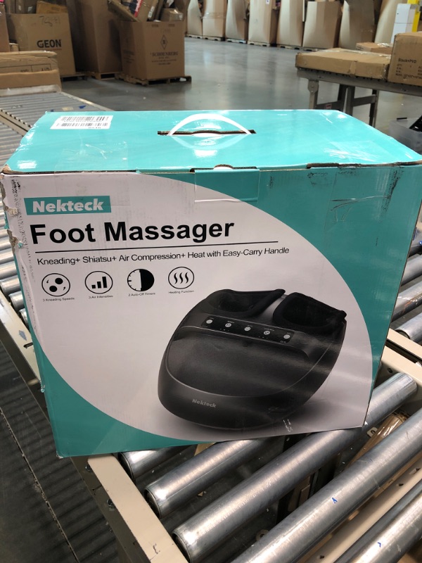 Photo 3 of Nekteck Foot Massager Machine, Shiatsu Foot and Calf Massager with Heat and Remote