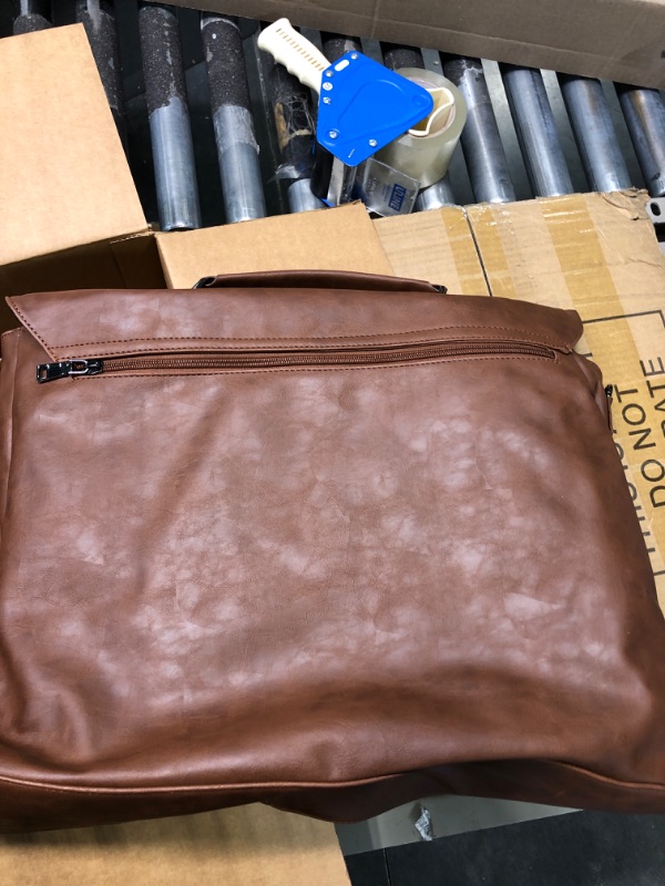 Photo 1 of BROWN LEATHER CARRY BAG