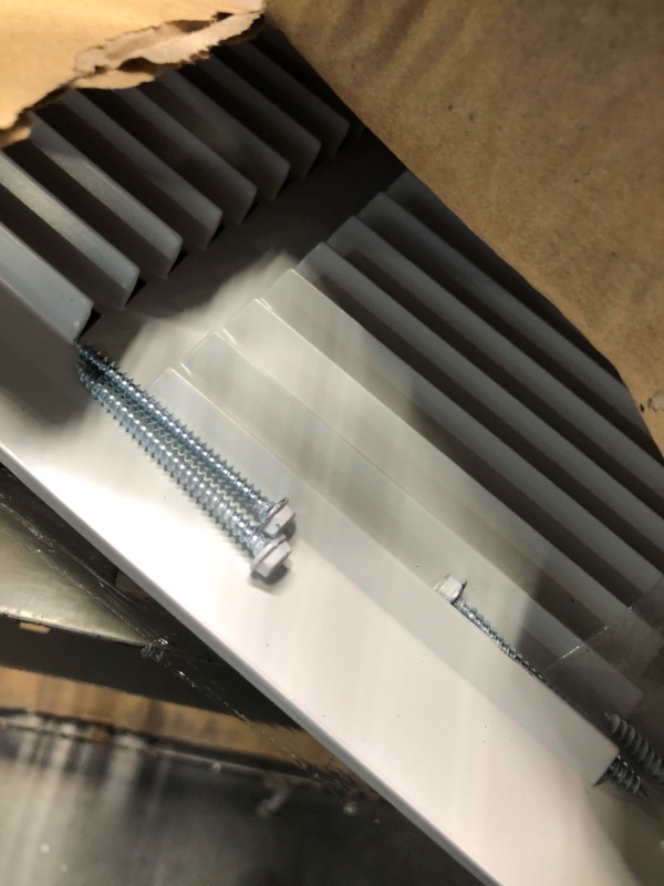 Photo 2 of 20"W x 20"H [Duct Opening Size] Steel Return Air Grille (AGC Series) Vent Cover Grill for Sidewall and Ceiling, White | Outer Dimensions: 21.75"W X 21.75"H for 20x20 Duct Opening 20"W x 20"H [Duct Opening]