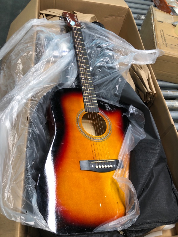 Photo 1 of BAIYING-Acoustic Guitar 41 Inches Beginner Ballad Wooden Guitar Novice Practice Fingerstyle Rock Instrument