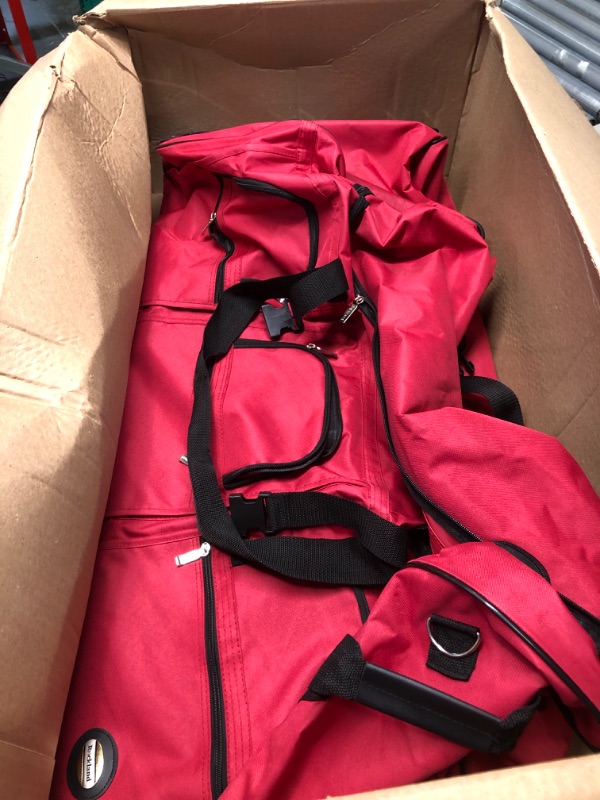 Photo 1 of Rockland Rolling Duffle Bag, Red
