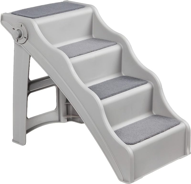 Photo 1 of Amazon Basics Foldable Steps for Dogs and Cats, Grey