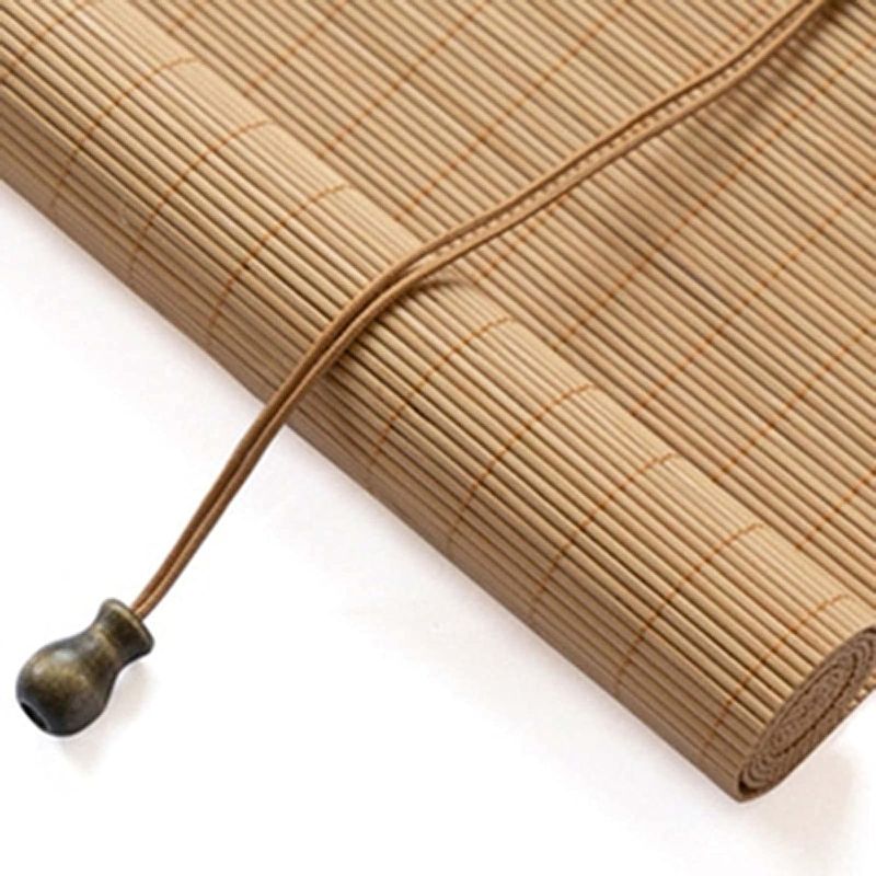 Photo 1 of Bamboo Roll Up Window Blind 16" Hx20 W, Bamboo Roller Shade Outdoor, Window Roller Blinds, Light Filtering Roll Up Sun Shades Curtain, for Patio Garden Door Kitchen

