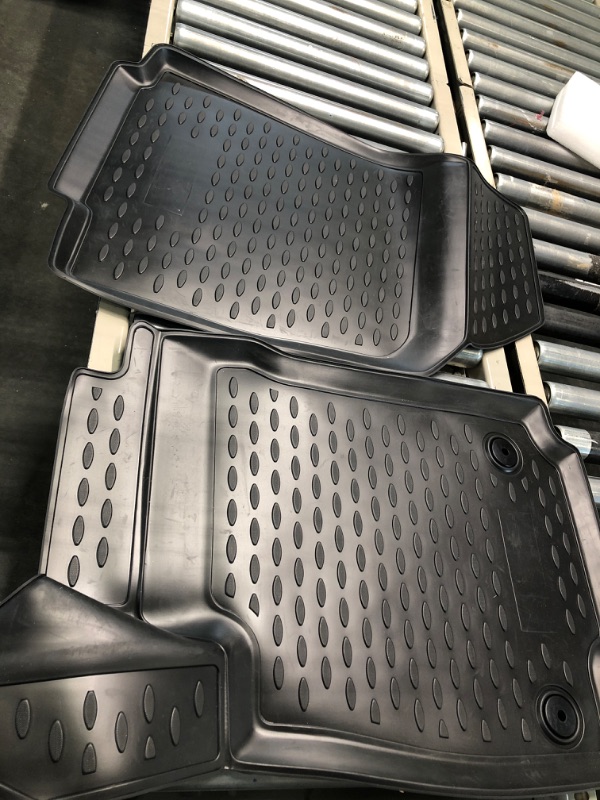 Photo 1 of OMAC Floor Mats fits Ford Focus II 2005-2010, Front & 2nd Row Seat, 3D Liner Set, All Weather, Black