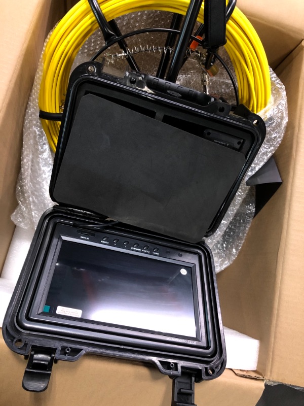 Photo 4 of VEVOR Sewer Camera, 230 ft/70 m, 9" Screen Pipeline Inspection Camera with DVR Function, Waterproof IP68 Camera w/12 Adjustable LEDs, w/a 16 GB SD Card for Sewer Line, Home, Duct Drain Pipe Plumbing 230ft