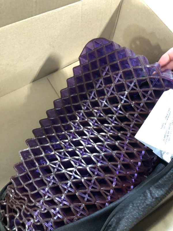 Photo 1 of Purple Double Seat Cushion | Pressure Reducing Grid Designed for Ultimate Comfort | Designed for Office Chairs | Made in The USA Double Cushion