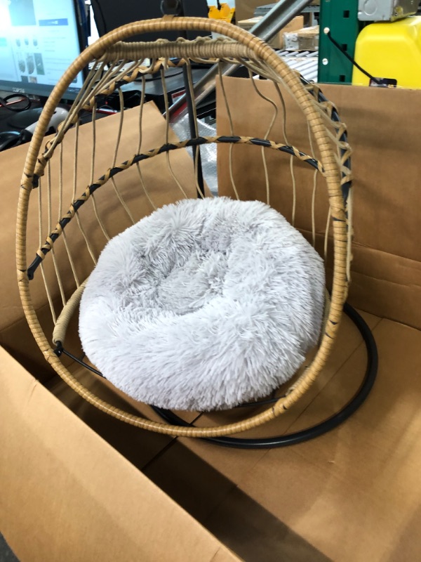 Photo 1 of Esmee wicker rope hanging pet bed