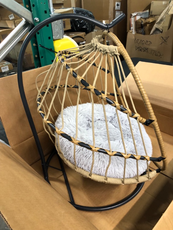 Photo 2 of Esmee wicker rope hanging pet bed