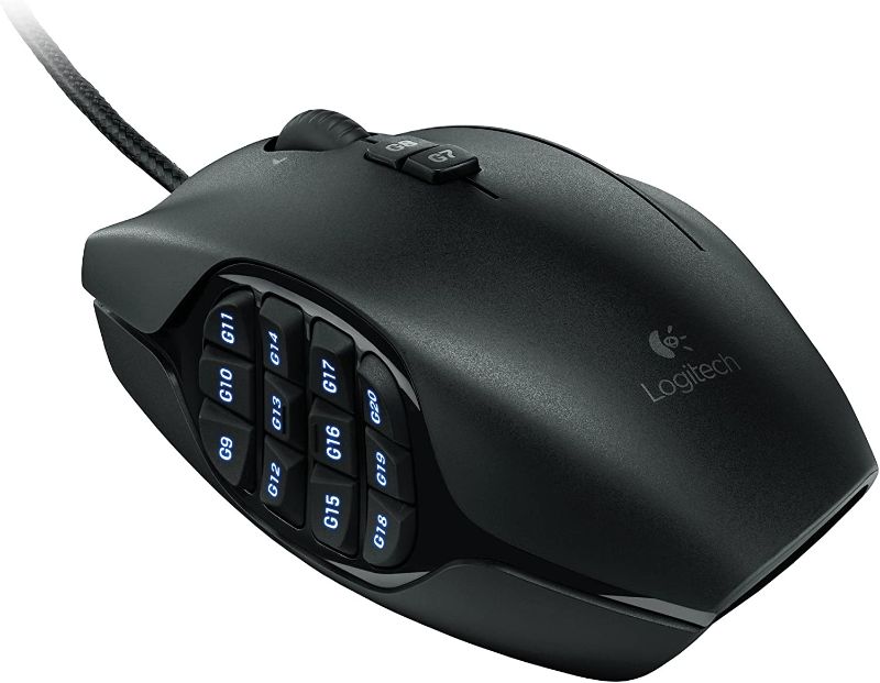 Photo 1 of Logitech G600 MMO Gaming Mouse, RGB Backlit, 20 Programmable Buttons