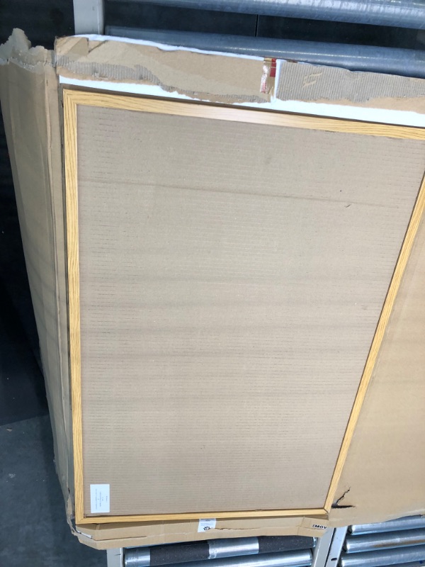Photo 1 of MasterVision Bulletin Board, Value Cork Bulletin Board/Pin Board, Oak Frame, 24" x 36" (MC070014231-799) 2' x 3'