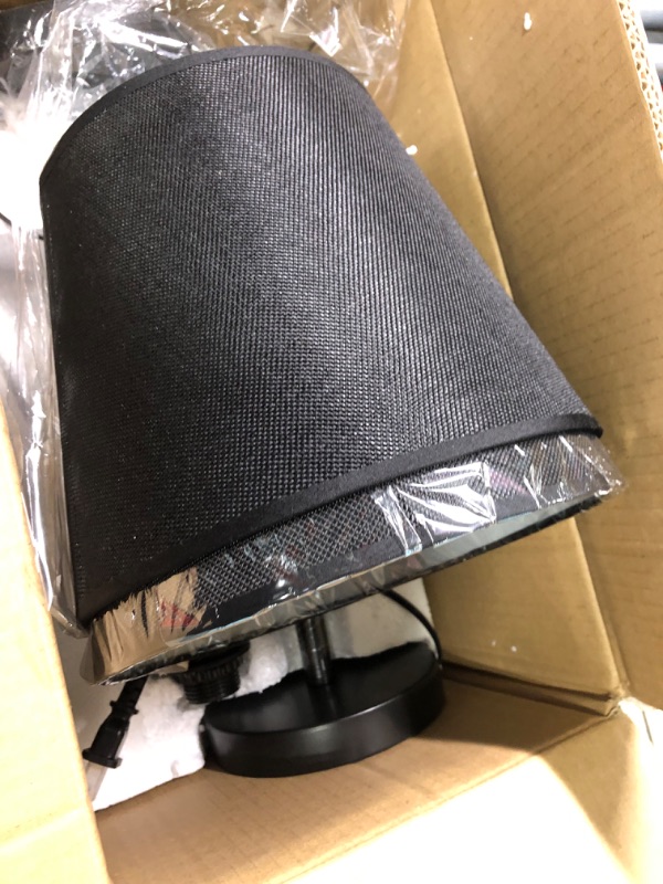 Photo 1 of HAITRAL Two Set Black Modern Metal Lamp Pull Chain Light Table Reading Lamp (HT-TH15-07X2)
