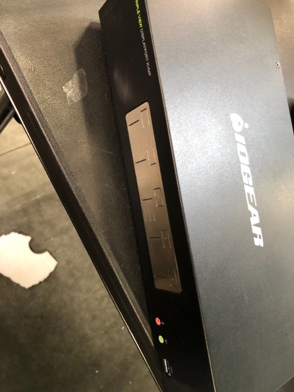 Photo 1 of IOGEAR 4-Port Dual View DisplayPort KVMP Switch - 4K 60Hz - 2 DisplayPort In Per Channel - 2-Port USB 3.1 Hub 5Gbps - Keyboard Mouse Input - 7.1 HD Audio - Front Panel Selector - TAA Mac/Win - GCS1944 4-Port DisplayPort