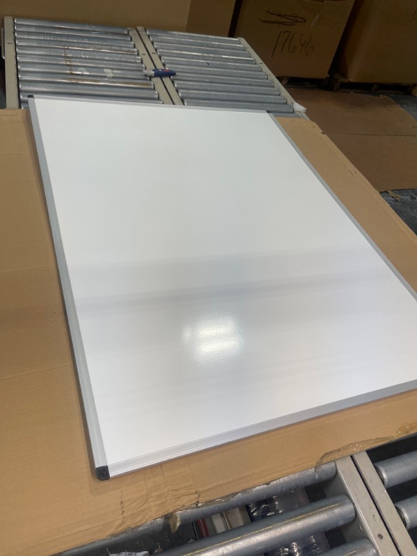 Photo 2 of VIZ-PRO Magnetic Whiteboard/Dry Erase Board, 48 X 36 Inches, Silver Aluminium Frame