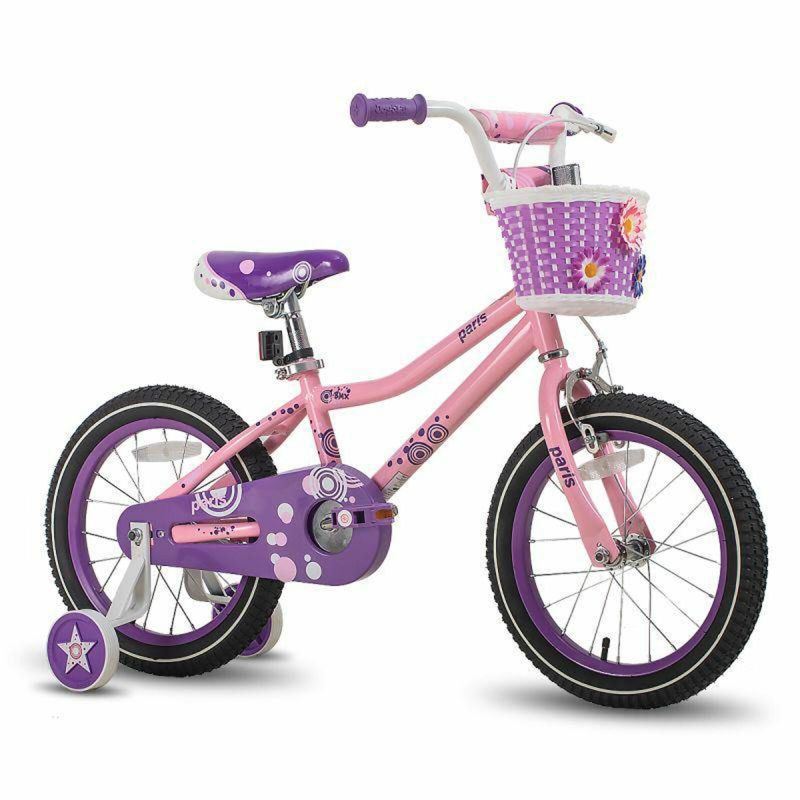 Photo 1 of JOYSTAR Paris Kids Bike for Girls 3-5 w/Training Wheels, 14", Pink