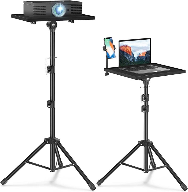 Photo 1 of Facilife Projector Stand Tripod,Laptop Tripod Stand Adjustable Height 22 to 47 Inches, Multi-Purpose Projector Tripod Stand, Laptop Floor Stand, Projector Stand for Outdoor Movies