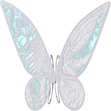 Photo 1 of Fairy Wings Adult Fairy Wings for Women Girls Butterfly Wings Sparkling Sheer Wings Cosplay Birthday Party Halloween Costumes