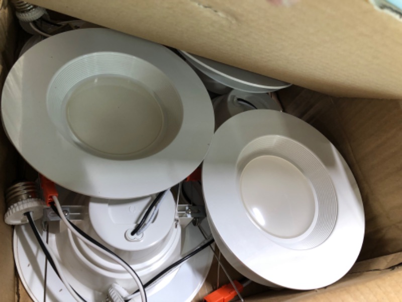 Photo 3 of 
Sunco LED Recessed Lighting 6 Inch, 12 Pack Selectable 2700K/3000K/3500K/4000K/5000K 50,000 Hour Lifetime, Dimmable Can Lights, Smooth Trim, 13W=75W, 965LM,...