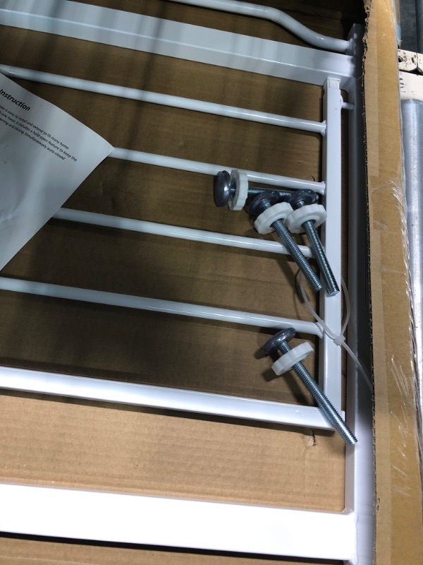 Photo 1 of Safety 1st Easy Install 28" High Walk Thru Gate, Fits Between 29" and 38" 38x28 Inch (Pack of 1) Original Size White