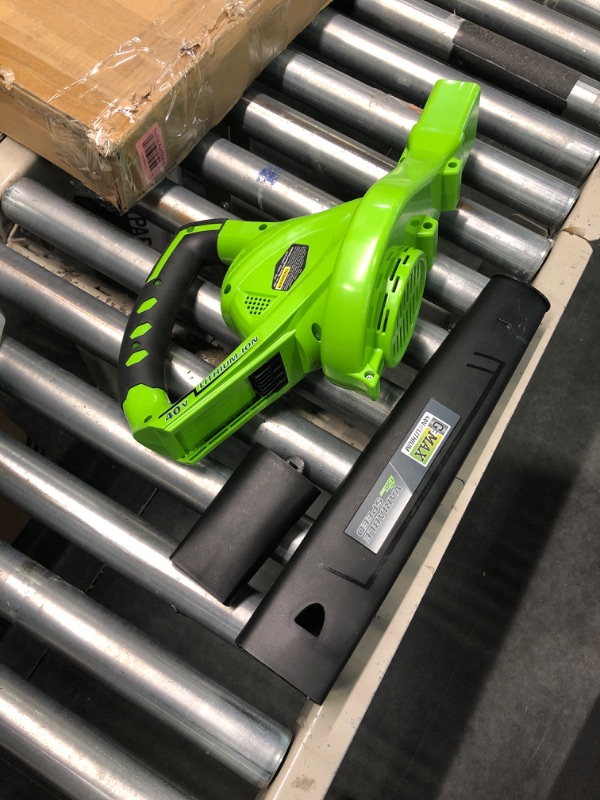 Photo 2 of *** MISSING BATTERY*** Greenworks G-Max Variable Speed Cordless Blower, 40V, 150 MPH, 24282