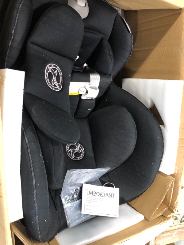 Photo 2 of Cybex Sirona S with Convertible Car Seat, 360° Rotating Seat, Rear-Facing or Forward-Facing Car Seat, Easy Installation, SensorSafe Chest Clip, Instant Safety Alerts, Urban Black Car Seat Urban Black